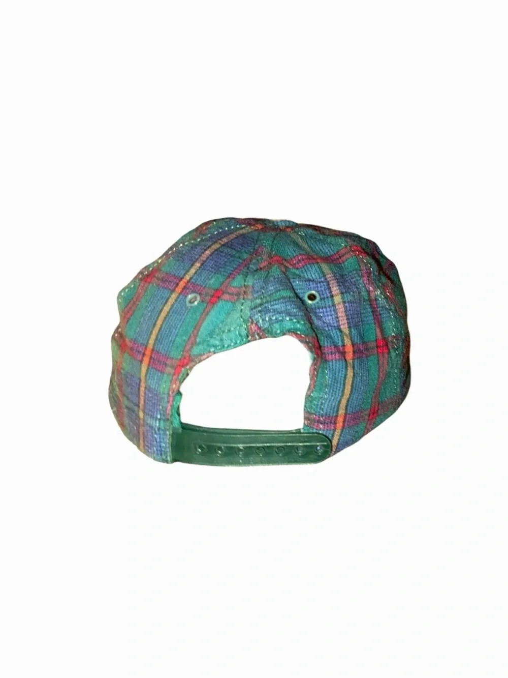 Vintage Busch Gardens Plaid Embroidered Cap